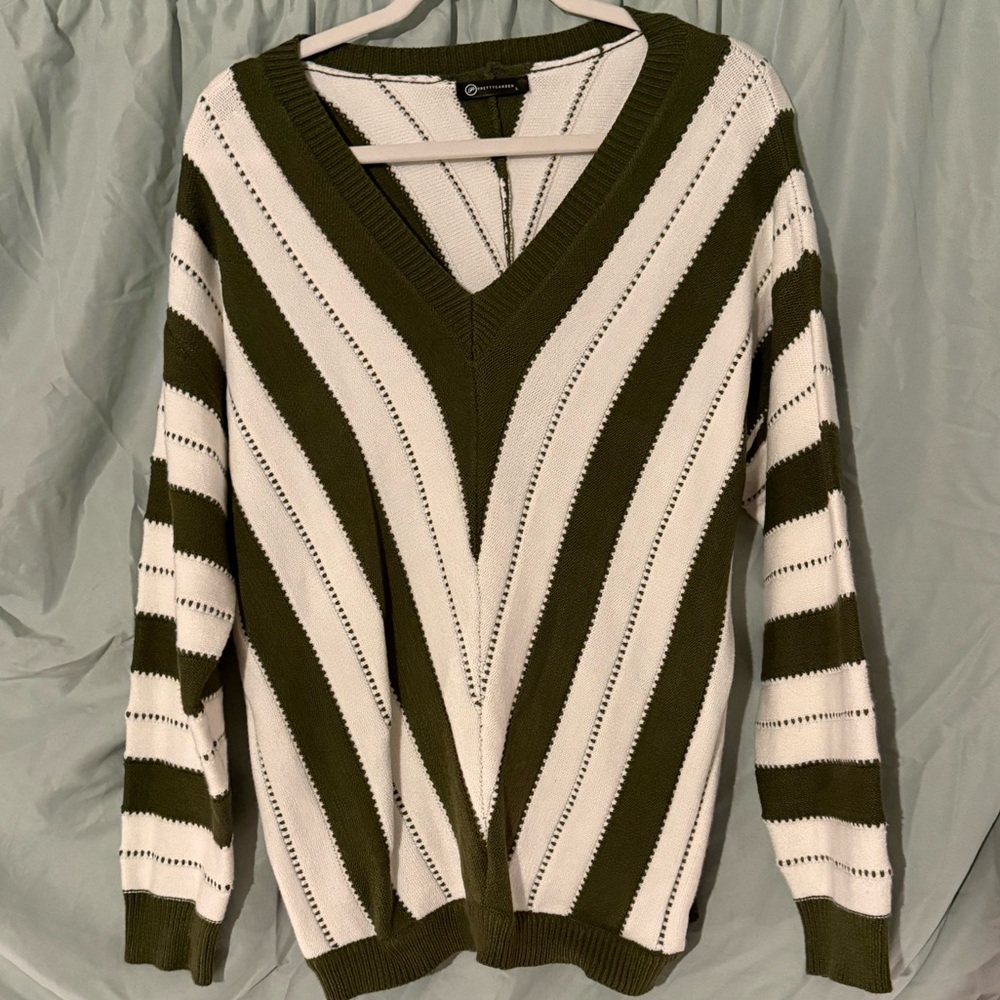 Cozy Striped Sweater by Pretty Garden